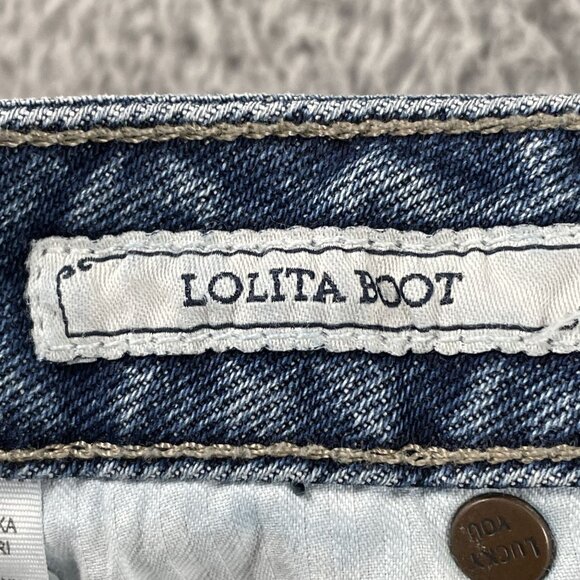 Lucky Brand Jeans Womens 6 Lolita Boot Western Denim Bootcut - Picture 4 of 10